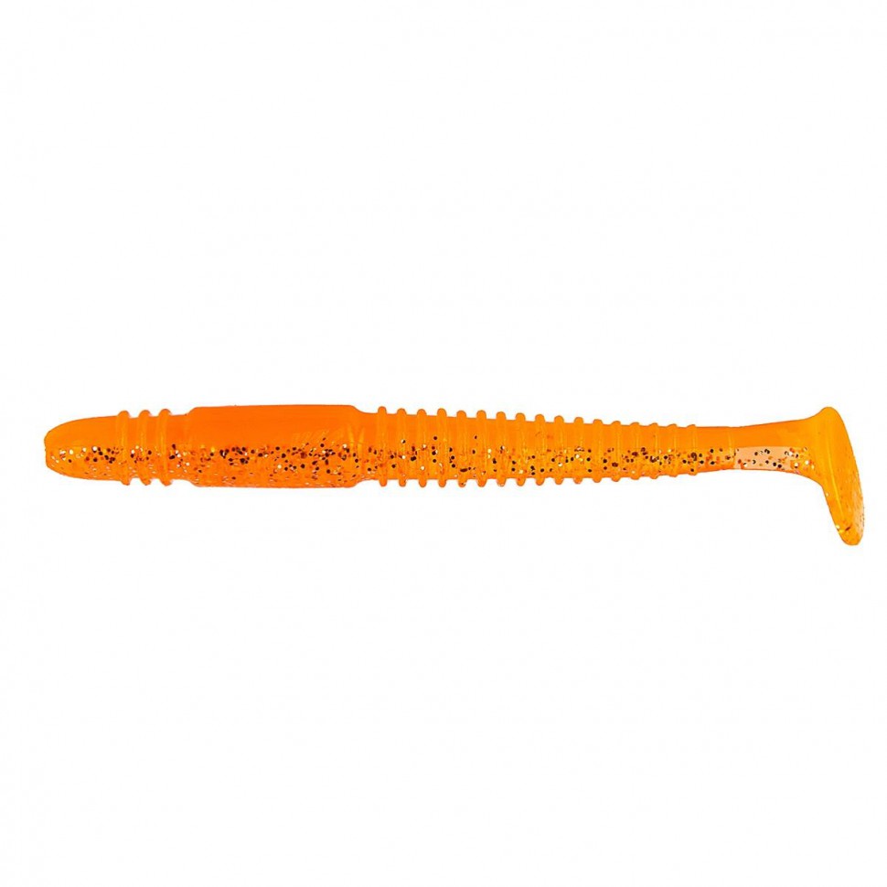 Виброхвост Helios Minoga 3,75"/9.5 см, цвет Orange & Sparkles 5 шт HS-17-022 , 